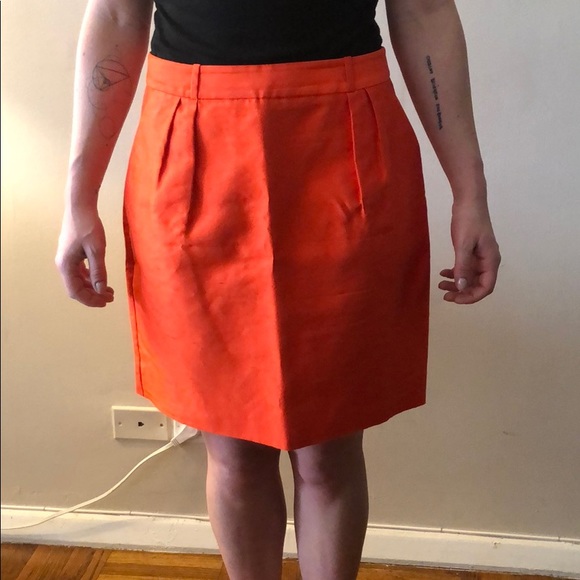 Bright Orange Kate Spade Skirt - Picture 2 of 8